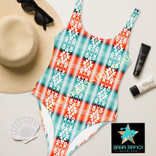 Load image into Gallery viewer, Yeehaw Aztec Print One-Piece Swimsuit