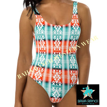 Load image into Gallery viewer, Yeehaw Aztec Print One-Piece Swimsuit