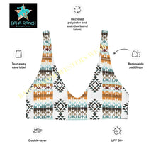 Load image into Gallery viewer, Yeehaw Aztec Print Bikini Top