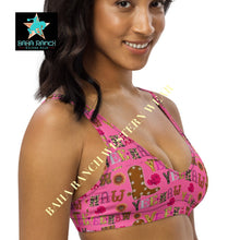 Load image into Gallery viewer, Yeehaw Pink Yeehaw Bikini Top