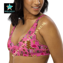 Load image into Gallery viewer, Yeehaw Pink Yeehaw Bikini Top