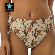 Load image into Gallery viewer, Yeehaw Longhorn Ranch Cactus Bikini Bottom