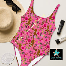 Load image into Gallery viewer, Yeehaw Pink Yeehaw One-Piece Swimsuit