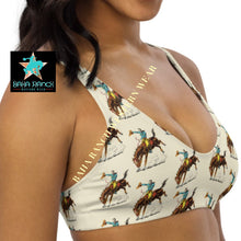 Load image into Gallery viewer, Yeehaw Vintage Rodeo Cowboy Bikini Top