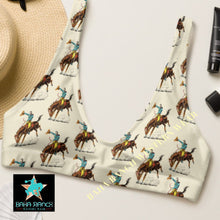 Load image into Gallery viewer, Yeehaw Vintage Rodeo Cowboy Bikini Top Size Medium Ready to ship
