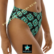 Load image into Gallery viewer, Yeehaw Turquoise Aztec Bikini Bottom