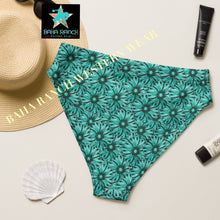 Load image into Gallery viewer, Yeehaw Turquoise Floral Leather Print Bikini Bottom