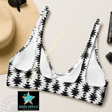 Load image into Gallery viewer, Yeehaw White Aztec Bikini Top