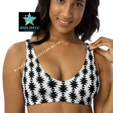 Load image into Gallery viewer, Yeehaw White Aztec Bikini Top