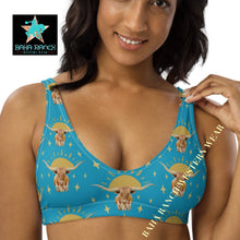 Load image into Gallery viewer, Yeehaw Longhorn Sunshine Bikini Top