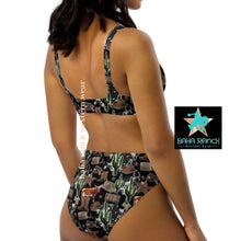 Load image into Gallery viewer, Yeehaw Cowboy Collage Bikini