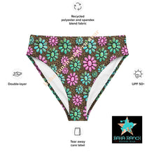 Load image into Gallery viewer, Yeehaw Pink Turquoise Cowgirl Bikini Bottom