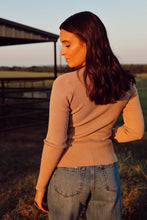 Load image into Gallery viewer, Chelsea Cardigan in Khaki-LARGE