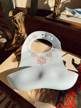 Load image into Gallery viewer, The Pink Conch Silicone Bib in Baby Blue