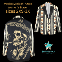 Load image into Gallery viewer, Colores De Mexico Mariachi Aztec Women's Blazer