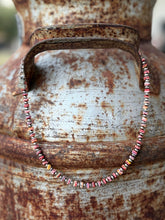 Load image into Gallery viewer, Sterling Silver Desert Sunset Shell Heishi Bead Necklace