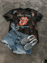 Load image into Gallery viewer, Handmade by me Upcycled Rolling Stones Bleached Leopard Tour Tee (One of a Kind)