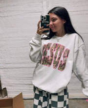 Load image into Gallery viewer, Camo Jesus hot pink outline tee or sweatshirt