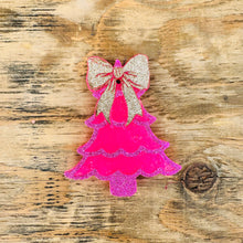 Load image into Gallery viewer, Christmas Tree with a Bow Car Freshie