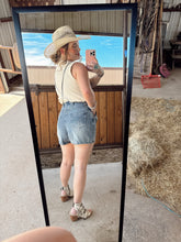 Load image into Gallery viewer, The Durango Denim Romper EXTRA SMALL