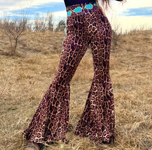 Load image into Gallery viewer, Leopard Bell Bottoms