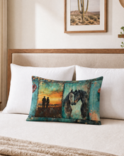 Load image into Gallery viewer, Baha Ranch Turquoise Dreams Pillow Case Made in America