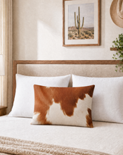 Load image into Gallery viewer, Baha Ranch Cowhide Print Pillowcase Made in America