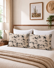 Load image into Gallery viewer, Baha Ranch Ranch Life Beige Pillowcase Made in America