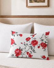 Load image into Gallery viewer, Baha Ranch Red Floral Pillowcase Made in America