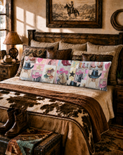 Load image into Gallery viewer, Baha Ranch Painted Cowgirl Western Body Pillow Cover Made in America