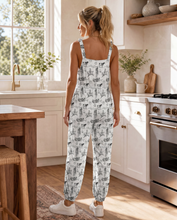 Load image into Gallery viewer, Baha Ranch Ranch Life Overalls Jumpsuit White