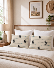Load image into Gallery viewer, Baha Ranch Saddle Up Pillow Case Tan Made in America Made in America