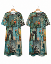 Load image into Gallery viewer, Baha Ranch Turquoise Dreams T Shirt Dress or Sleep Shirt