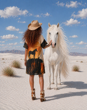 Load image into Gallery viewer, Baha Ranch Canyon Mustang T Shirt Dress or Sleep Shirt