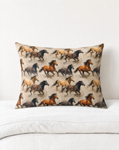 Load image into Gallery viewer, Baha Ranch Wild Horses Pillowcase Made in America