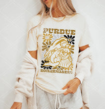 Load image into Gallery viewer, Groovy Floral Mascot Tee - Adult