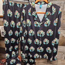 Load image into Gallery viewer, Turquoise Naja Women's Western Long Pajama Set