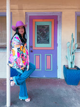 Load image into Gallery viewer, Baha Ranch Retro Pop Western Collage Blazer