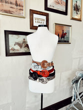 Load image into Gallery viewer, The Beverly Tooled Belt SILVER