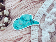 Load image into Gallery viewer, Turquoise Cowboy Hat - Sticker