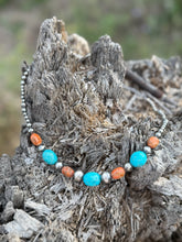 Load image into Gallery viewer, Western Coral Apple Beaded Necklace