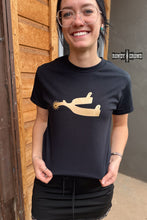 Load image into Gallery viewer, DS Metallic Spur Tee- BLACK