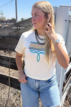 Load image into Gallery viewer, Bonfire Boot Stitch Boxy Tee