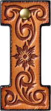 Load image into Gallery viewer, Monogrammed Initial Western Leather Look Saddle Longhorn Cowboy Cowgirl Kitchen Dish Towels Made in America