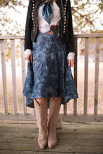 Load image into Gallery viewer, Denim Rose Skirt