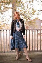 Load image into Gallery viewer, Denim Rose Skirt