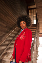 Load image into Gallery viewer, Red Velvet Jacket