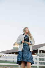 Load image into Gallery viewer, Denim Rose Skirt