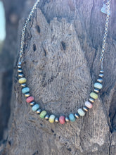 Load image into Gallery viewer, Sterling Silver Spring Pastel Opal Necklace