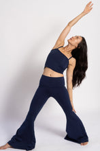 Load image into Gallery viewer, Solid Navy Crop Bell Bottom ♡